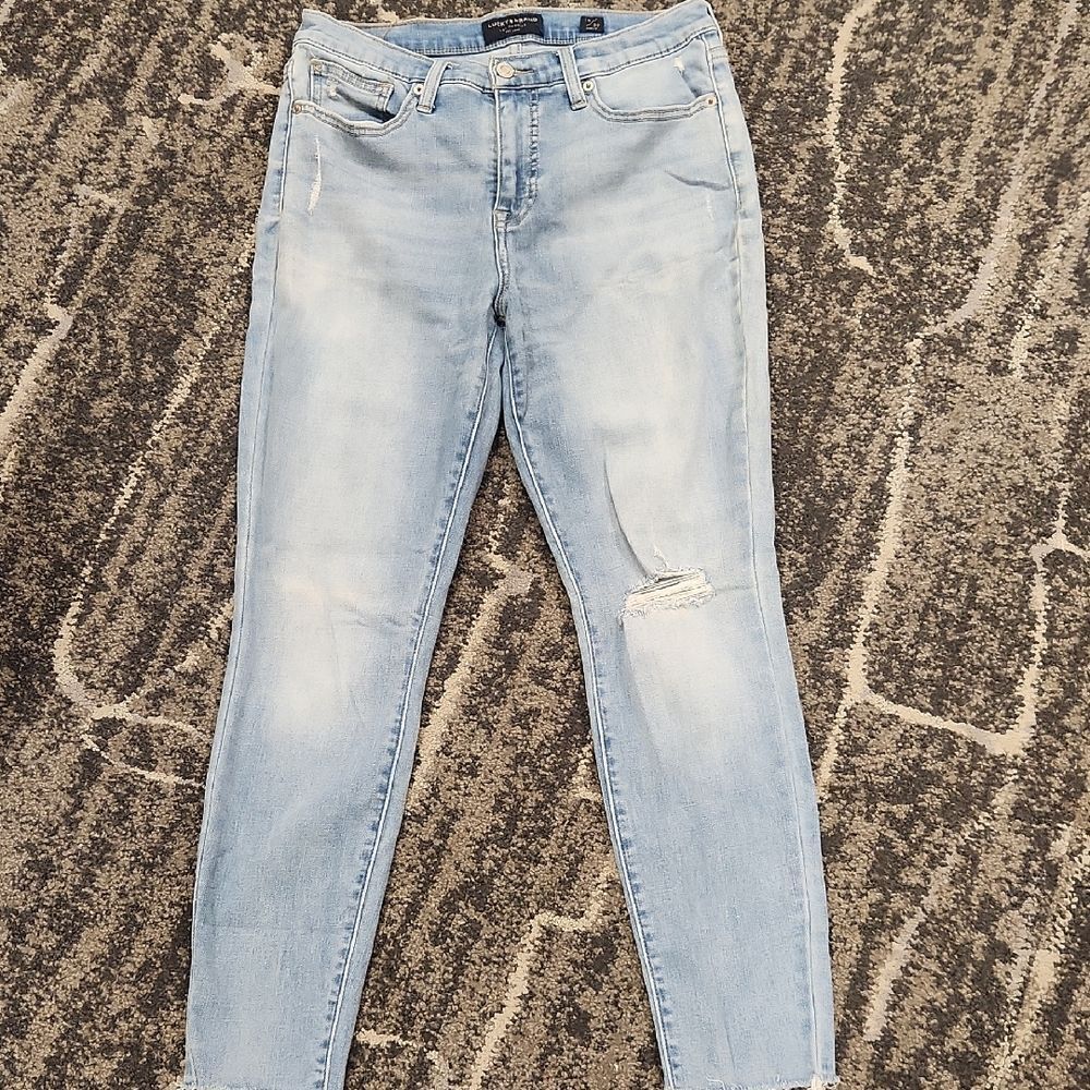 Lucky Brand Mid Rise Skinny Ava Distressed Women's Jeans 10